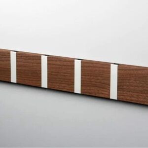 Wall-Mounted Walnut Coat Hooks